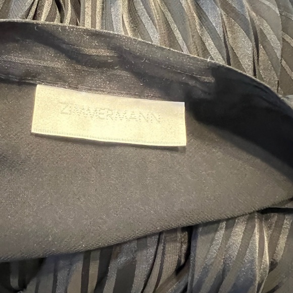 Zimmermann Black Accordion Women’s Pleated Skirt - Picture 3 of 4